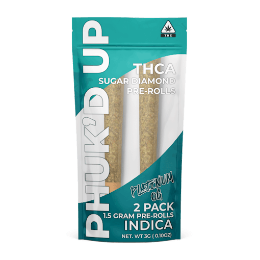 Two infused THCA pre-rolls in their plastic packaging from The Hemp Doctor
